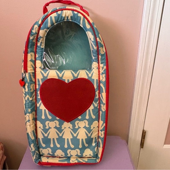 Battat Other - 💚Battat Blue and Red Heart Patterned Bag